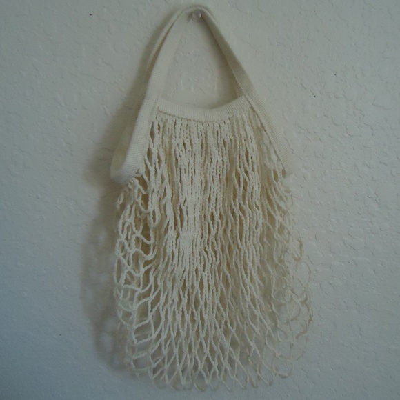 Mesh Net String Cotton Shopping Bag Eco Friendly Foldable Tote Reusable Grocery - Picture 2 of 4